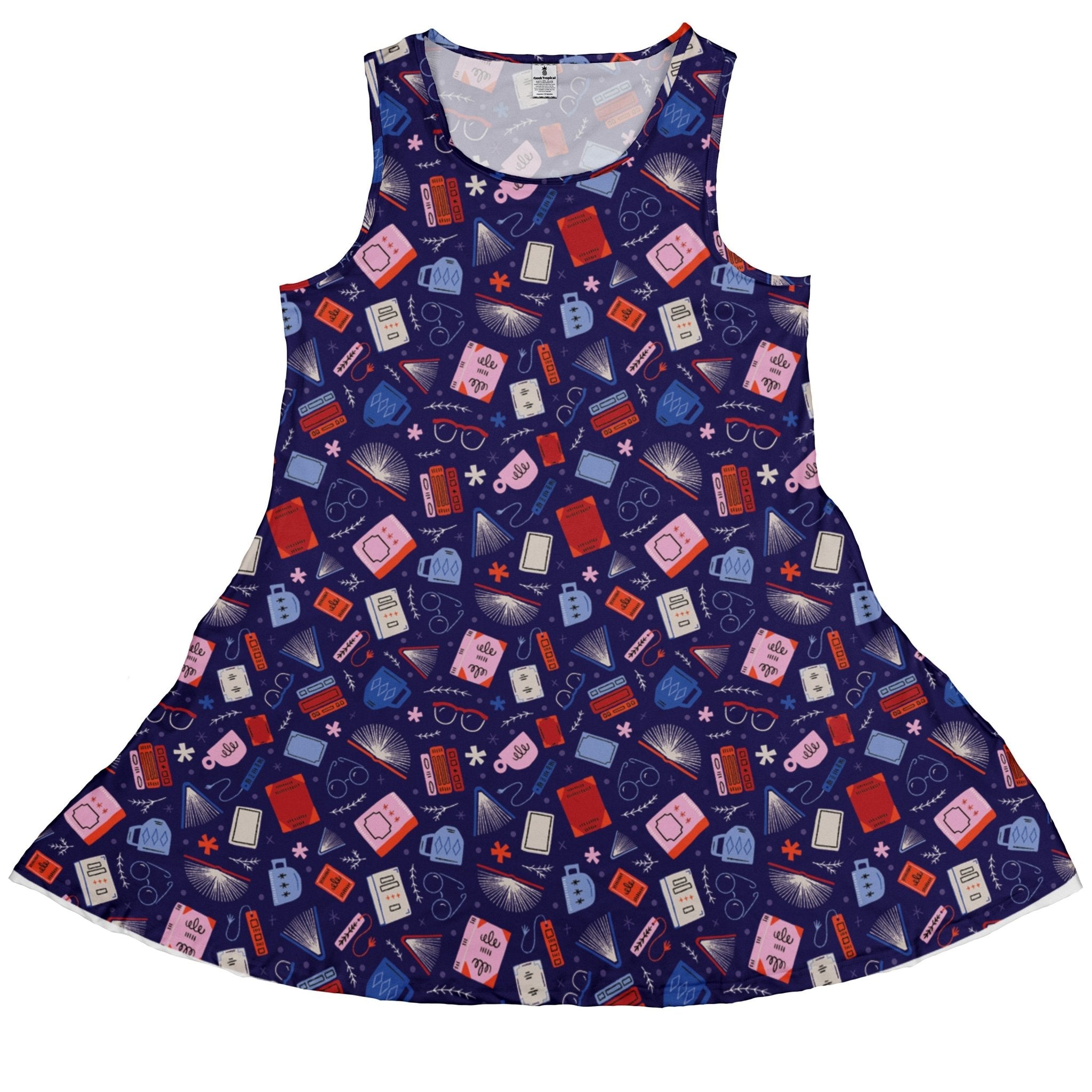 Book Nerd Dress Geek Nerd book prints Design by Zirkus Design lx - C