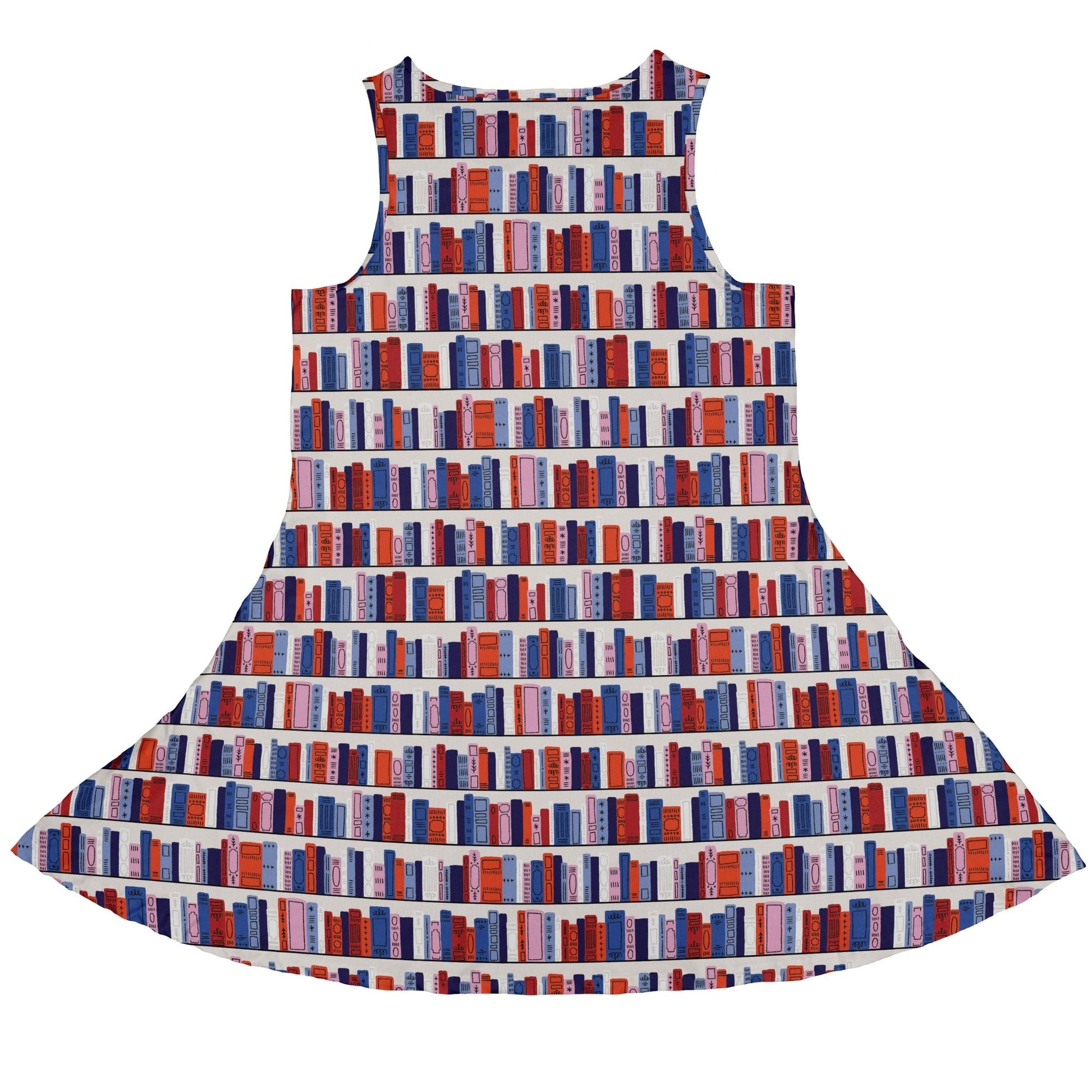 Book Shelf Dress Geek Nerd book prints Design by Zirkus Design lx - C