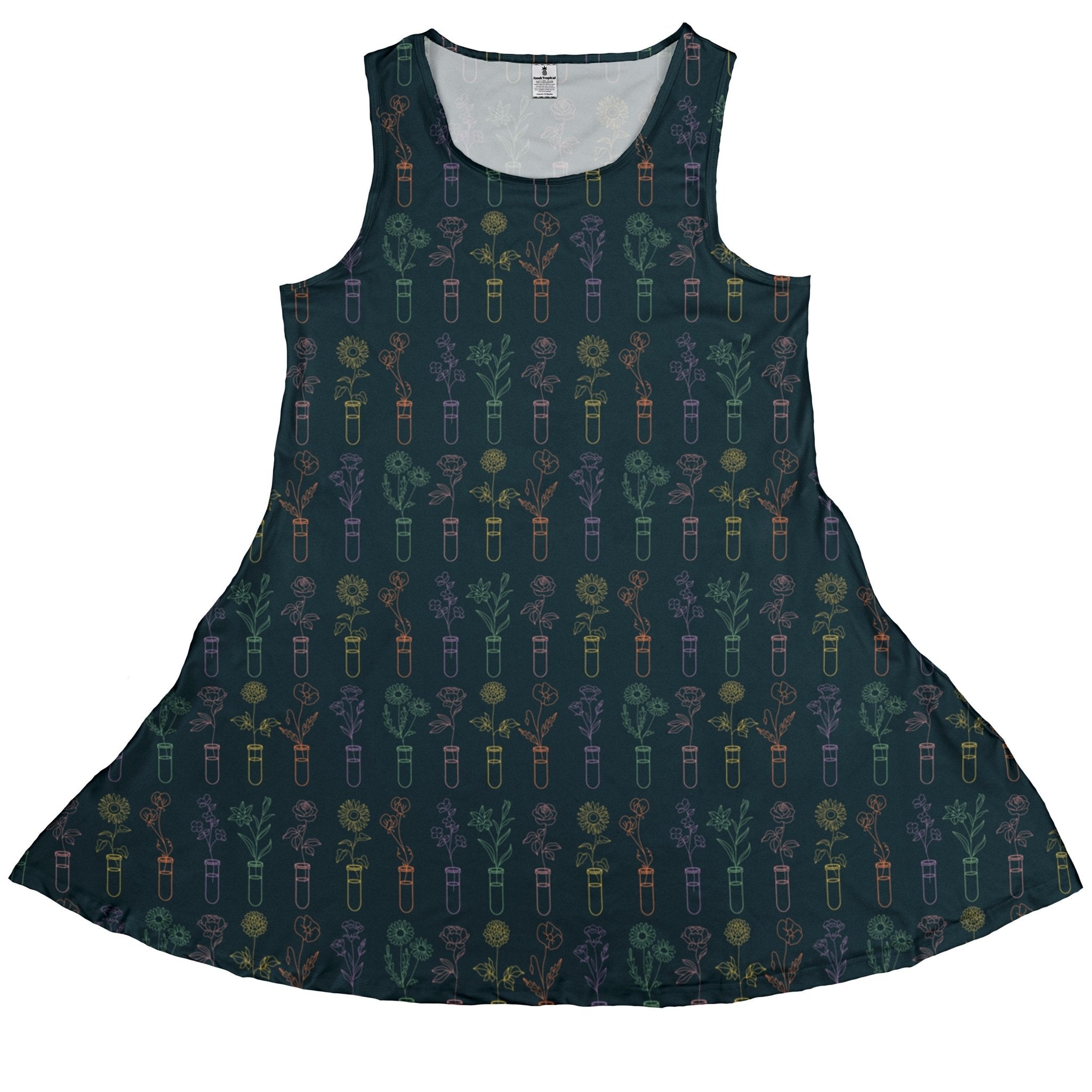 Botany Lovers Dress Geek Nerd Botany Print lx - C Simple Patterns