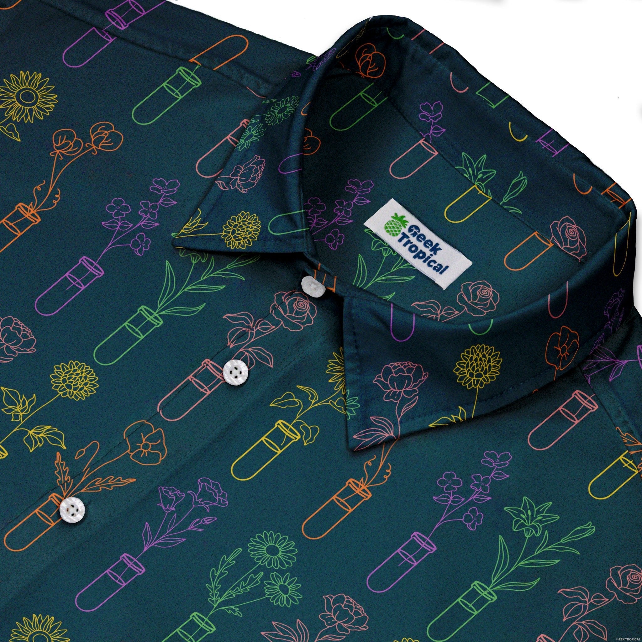 Botany Lovers Button Up Shirt - adult sizing - Botany Print - Simple Patterns