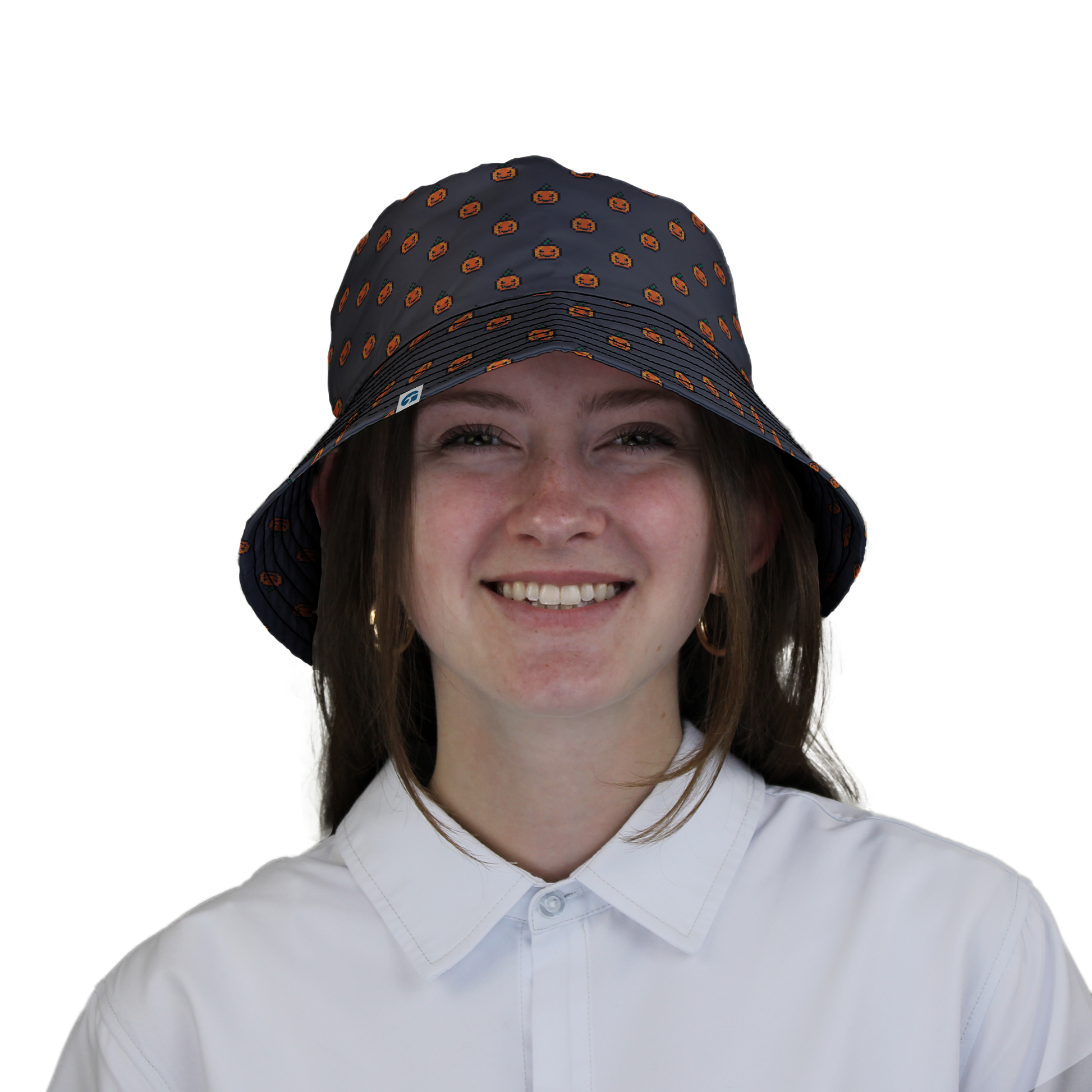 Pixel Pumpkins Bucket Hat