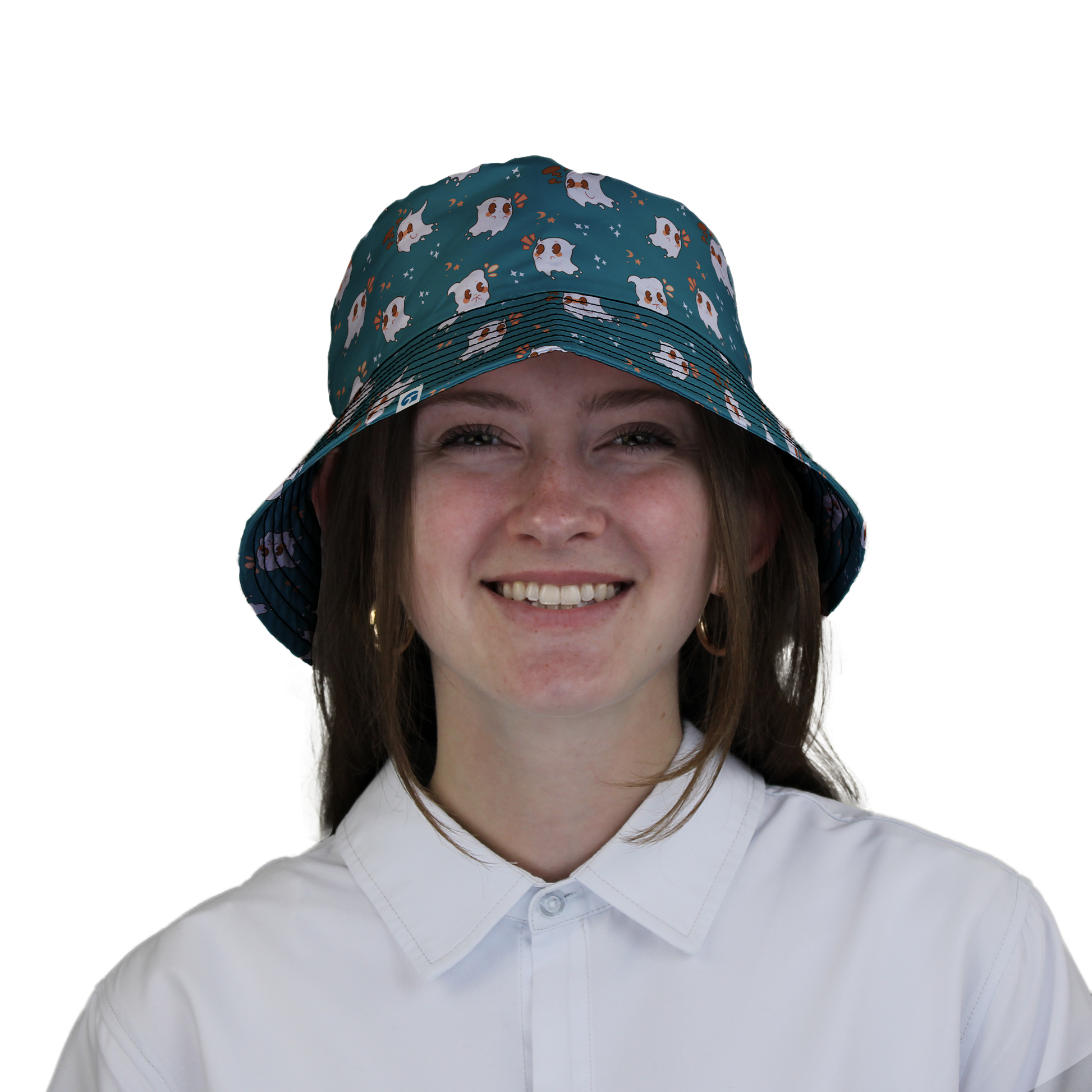 Anxious Ghosts Green Bucket Hat