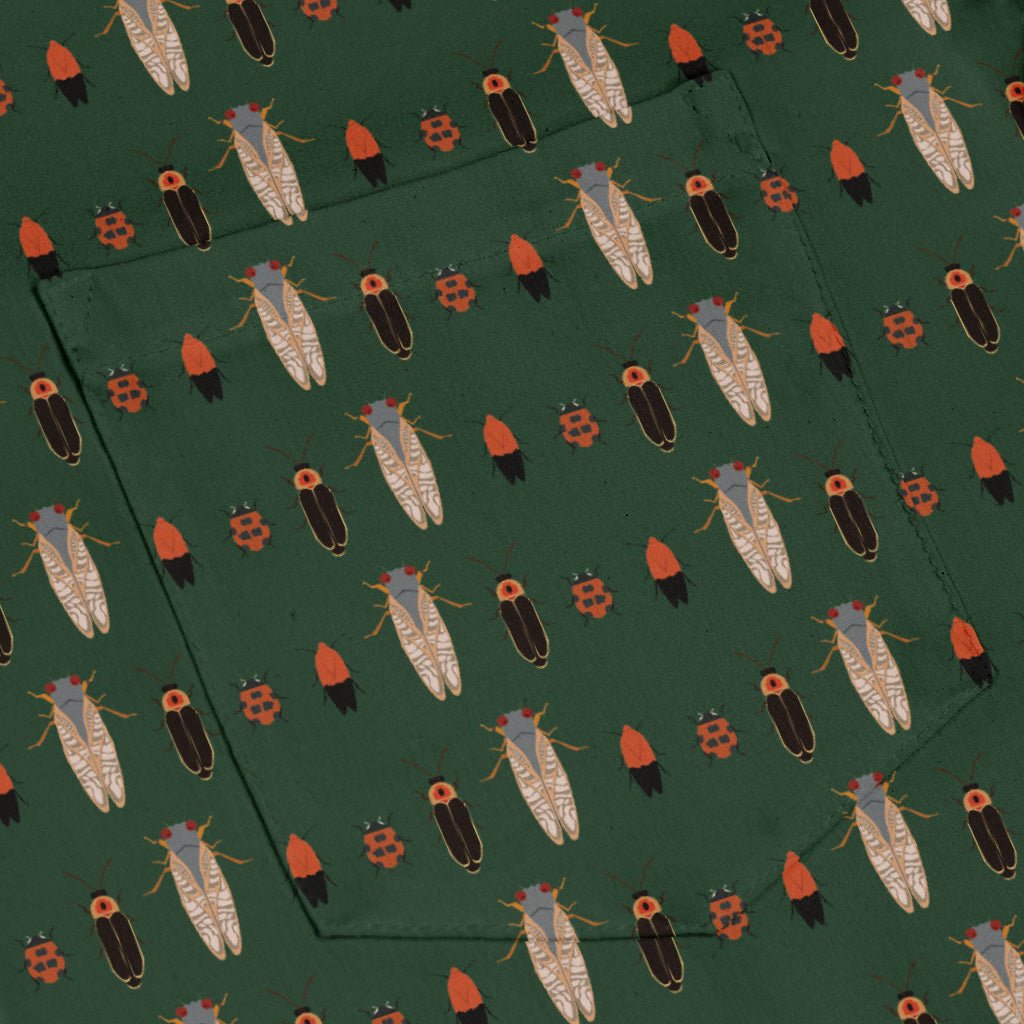 Bug March Long Sleeve Button Up Shirt Geek Nerd 0925 adult sizing All Adult Button Up Shirts