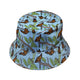 Butterfly Cycle Bucket Hat Geek Nerd botany print Design by Julie Kitzes lx - B