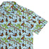 Butterfly Cycle Button Up Shirt Geek Nerd adult sizing botany print Design by Julie Kitzes