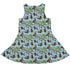 Butterfly Cycle Dress Geek Nerd botany print Design by Julie Kitzes lx - C