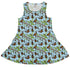 Butterfly Cycle Dress Geek Nerd botany print Design by Julie Kitzes lx - C