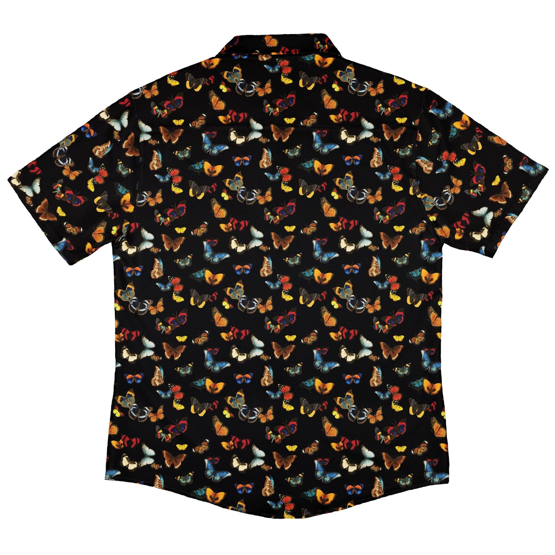 Butterfly Spring Button Up Shirt Geek Nerd 0925 adult sizing All Adult Button Up Shirts