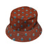 Cactus Spike Desert Dark Bucket Hat Gray Stitching