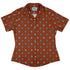 Cactus Spike Desert Dark Curvy Button Up Shirt womens front