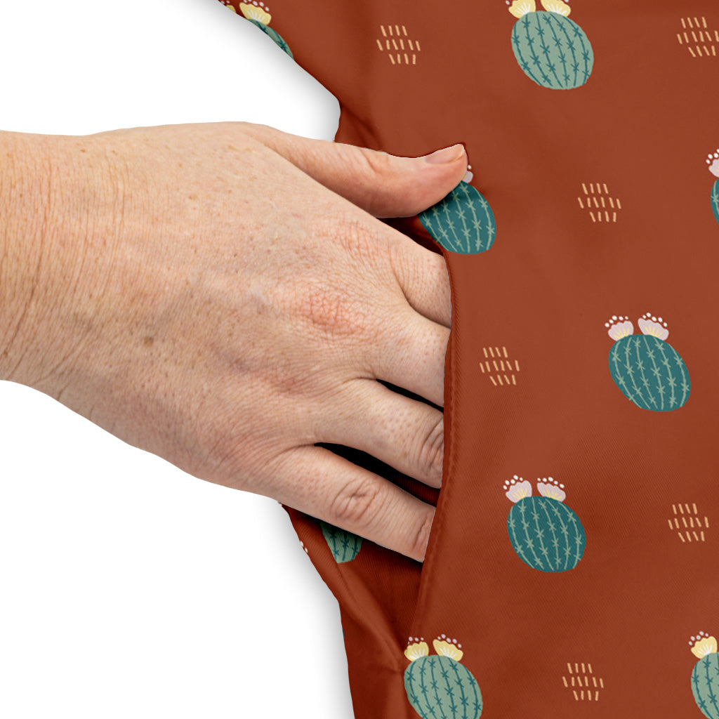 Cactus Spike Desert Dark Sleeveless Dress Pocket