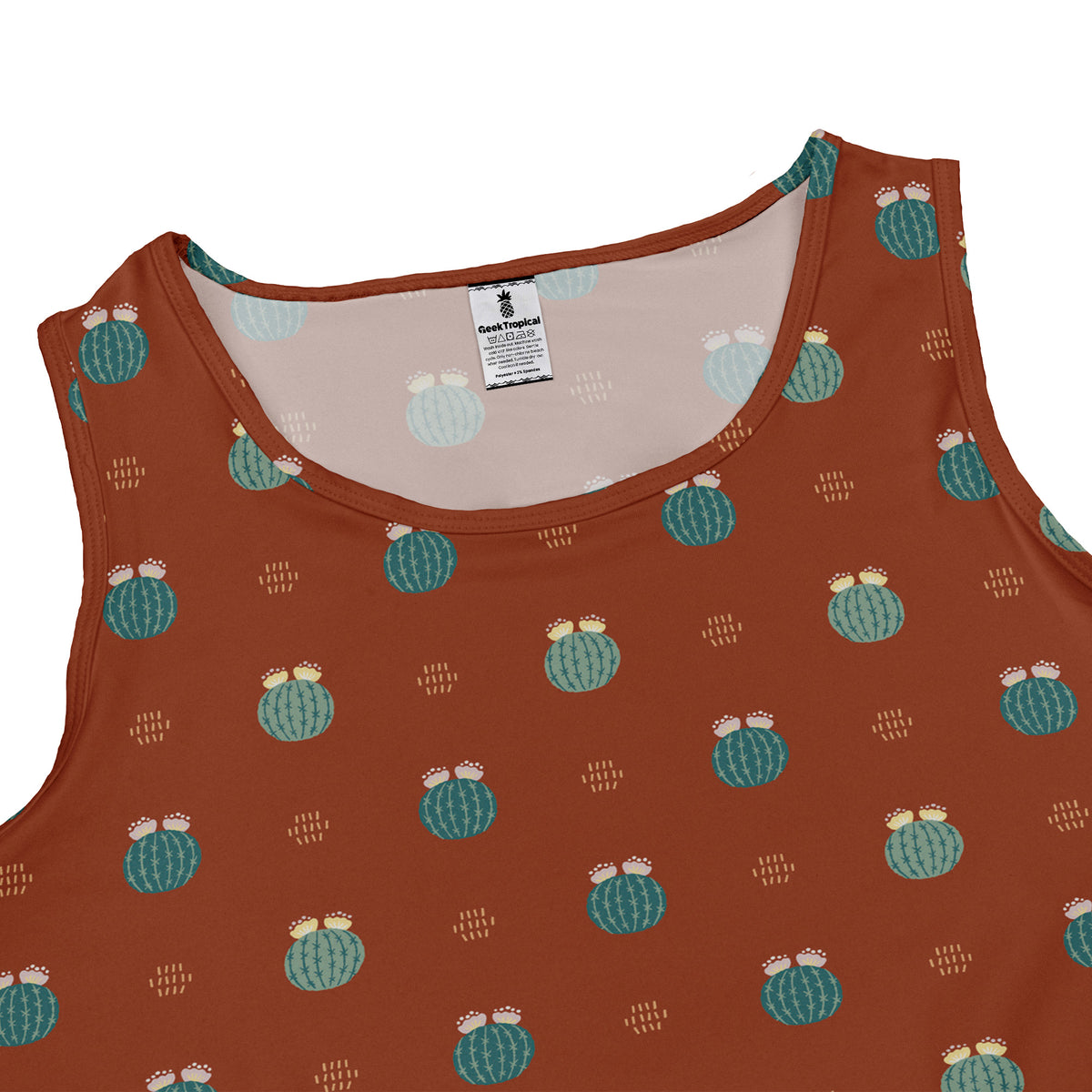 Cactus Spike Desert Dark Sleeveless Dress close front