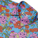 California Flowers Button Up Shirt Geek Nerd adult sizing botany print Design by Julie Kitzes