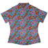 California Flowers Curvy Button Up Shirt Geek Nerd botany print Design by Julie Kitzes q225