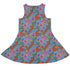 California Flowers Dress Geek Nerd botany print Design by Julie Kitzes lx - C