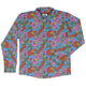 California Flowers Long Sleeve Button Up Shirt Geek Nerd adult sizing botany print Design by Julie Kitzes