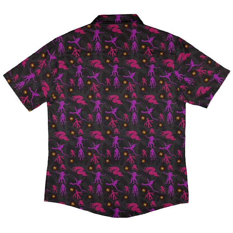 Call of Cthulhu Button Up Shirt Geek Nerd adult sizing Design by Heather Davenport Fantasy Prints