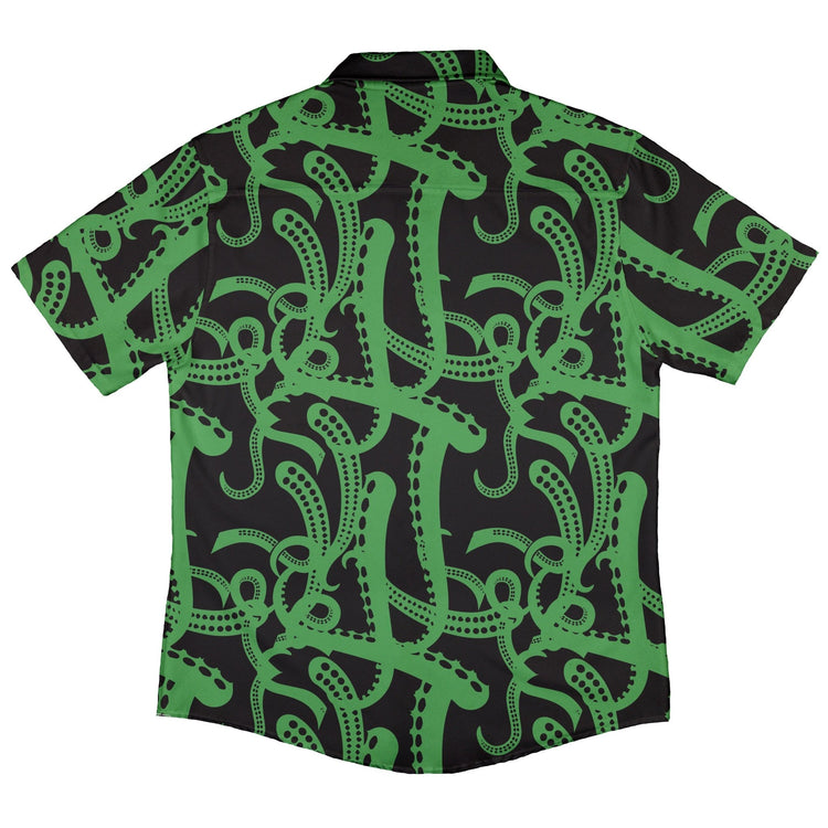 Call of Cthulhu Green Button Up Shirt Geek Nerd adult sizing Fantasy Prints halloween