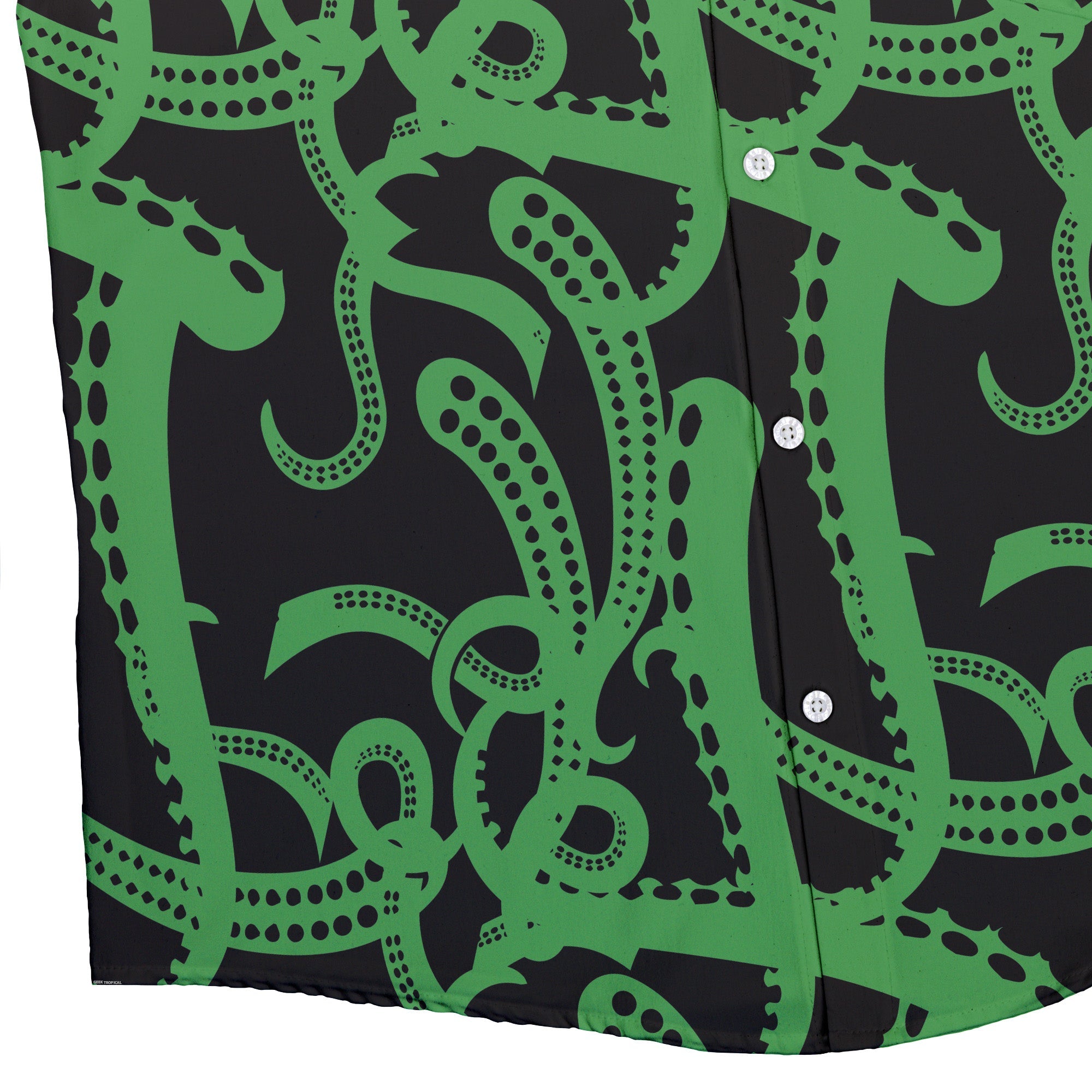 Call of Cthulhu Green Button Up Shirt Geek Nerd adult sizing Fantasy Prints halloween