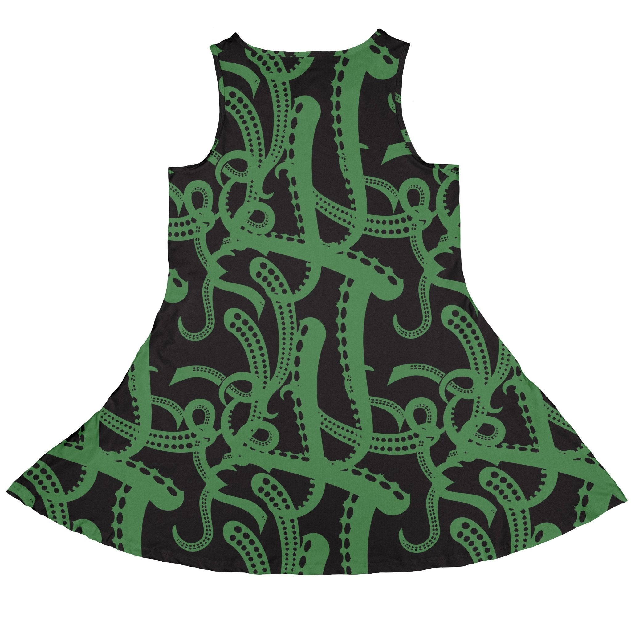 Call of Cthulhu Green Dress Geek Nerd Fantasy Prints halloween lx - C