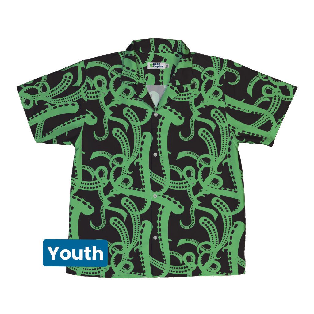 Call of Cthulhu Green Youth Hawaiian Shirt Geek Nerd Fantasy Prints halloween q4