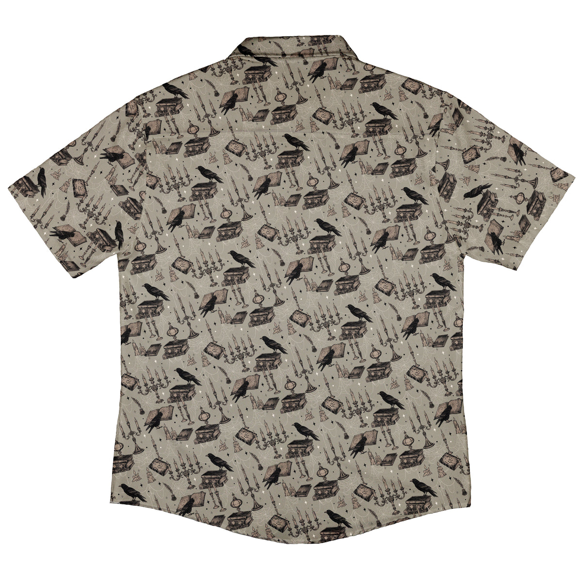 Candelabra and Crows Button Up Shirt Back