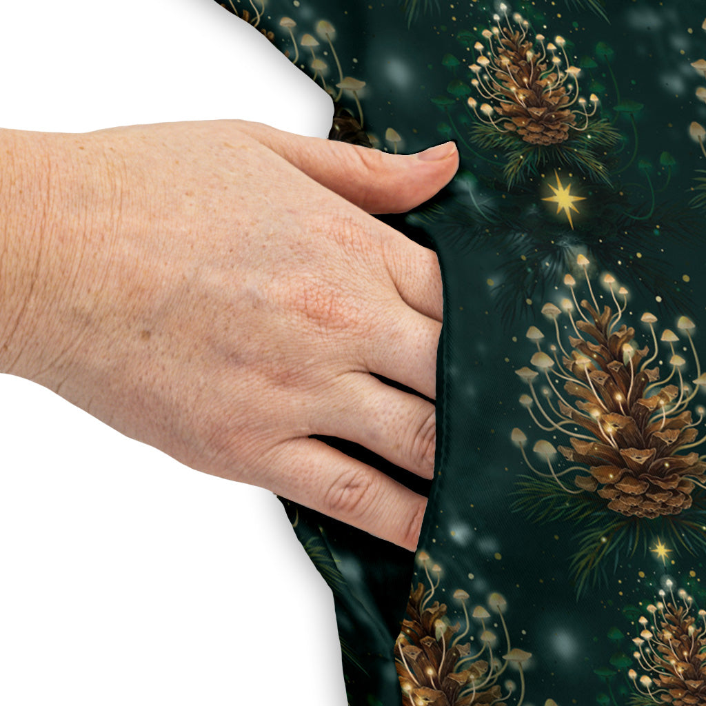 Candlelight Pine Cone Sleeveless Dress Pocket