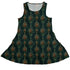 Candlelight Pine Cone Sleeveless Dress front