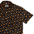 Candy Corn Pumpkins Button Up Shirt Top Corner