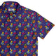 Candy Pumpkin Dragons Button Up Shirt Geek Nerd adult sizing Designed by Rose Khan Fantasy Prints