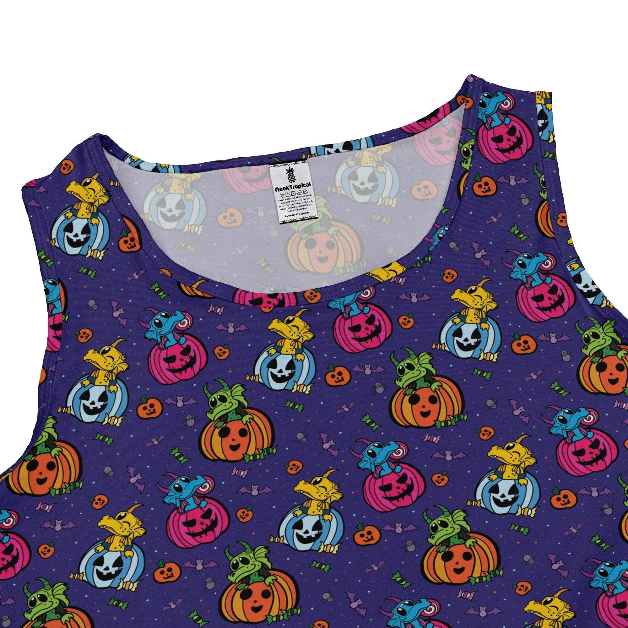 Candy Pumpkin Dragons Dress Geek Nerd halloween lx - C q4