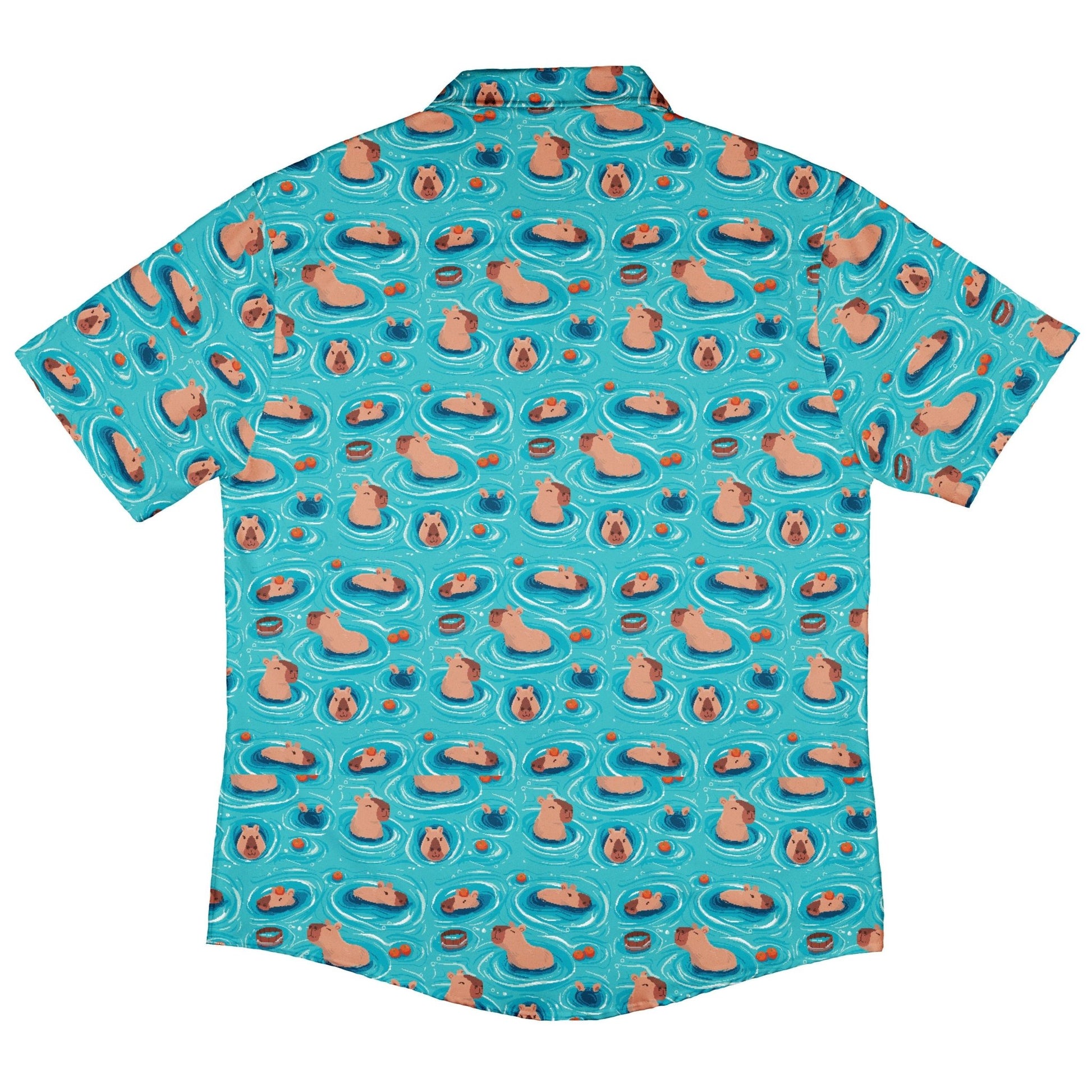 Capybara Springs Button Up Shirt Geek Nerd 0925 adult sizing All Adult Button Up Shirts