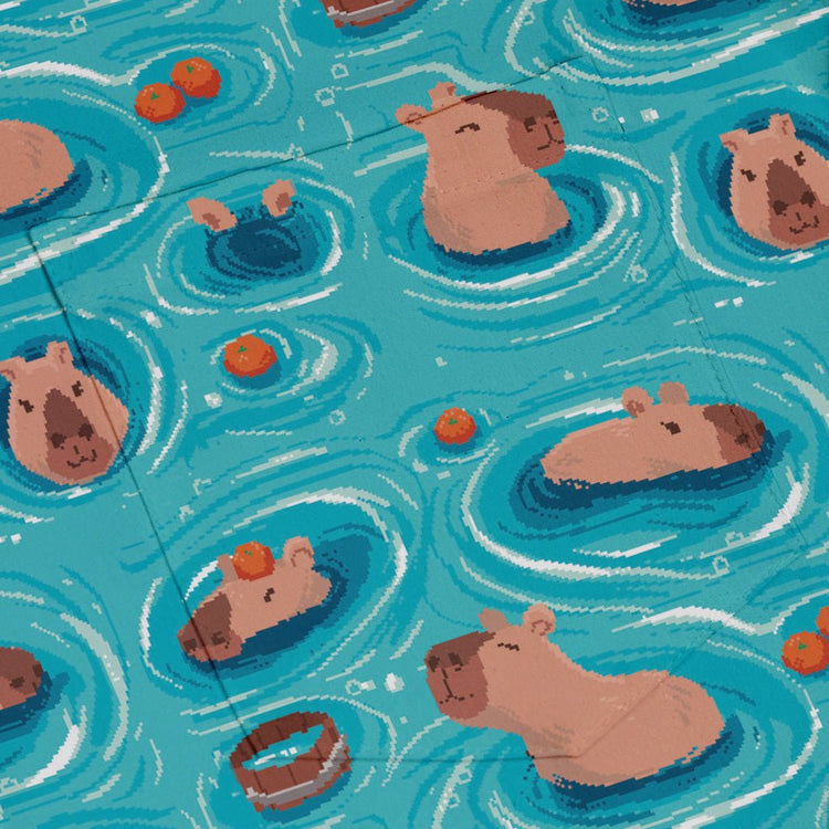 Capybara Springs Button Up Shirt Geek Nerd 0925 adult sizing All Adult Button Up Shirts