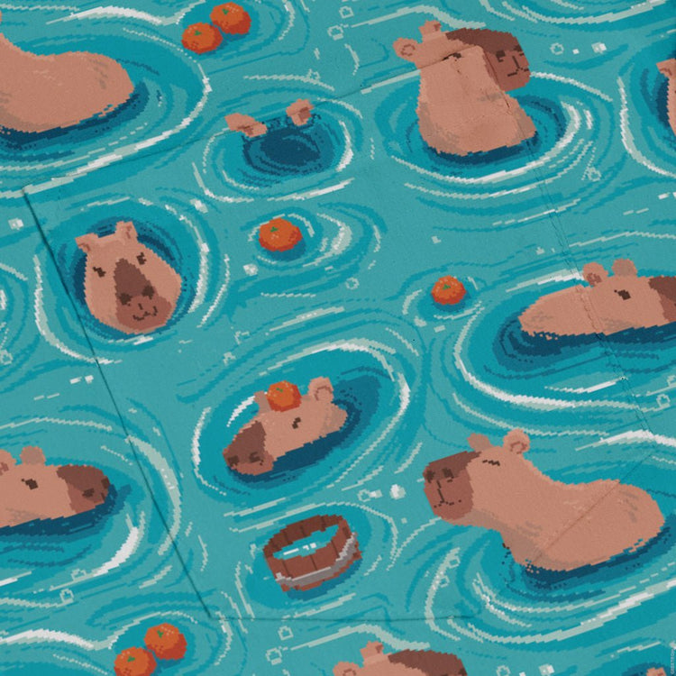 Capybara Springs Long Sleeve Button Up Shirt Geek Nerd 0925 adult sizing All Adult Button Up Shirts