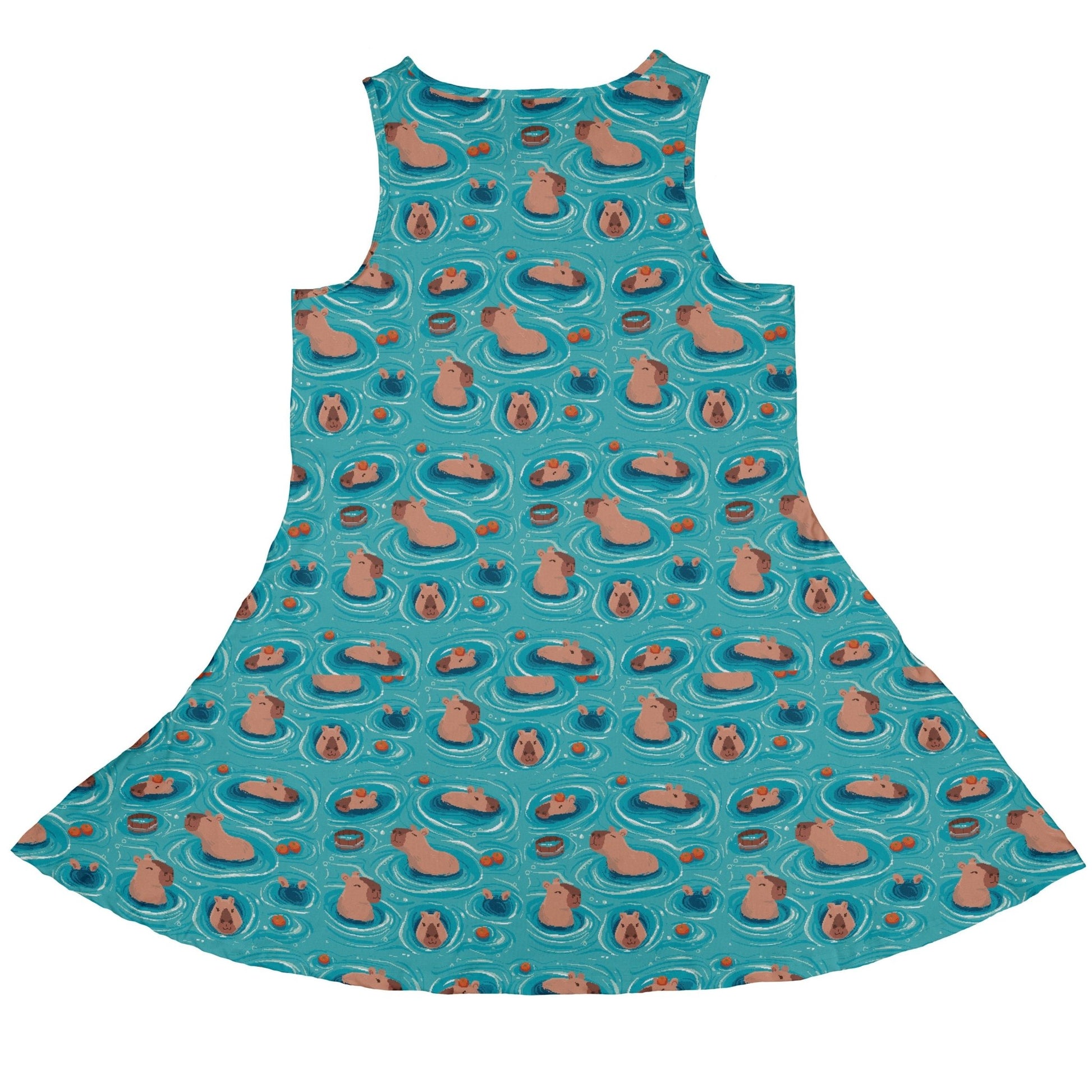 Capybara Springs Dress Geek Nerd 0925 Animal Patterns Design by Claire Murphy