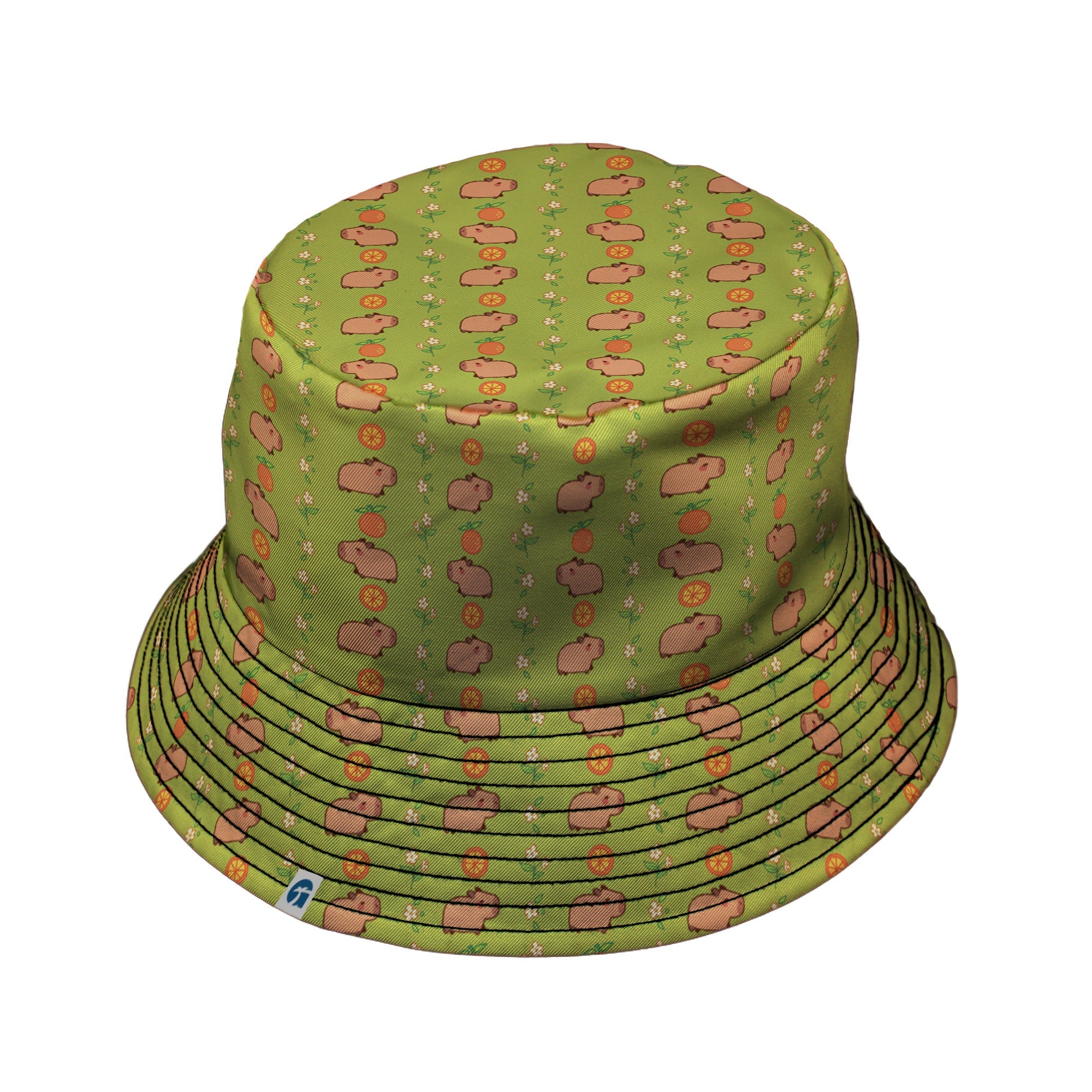 Capybaras Bucket Hat Geek Nerd animal patterns Design by Ardi Tong lx - B