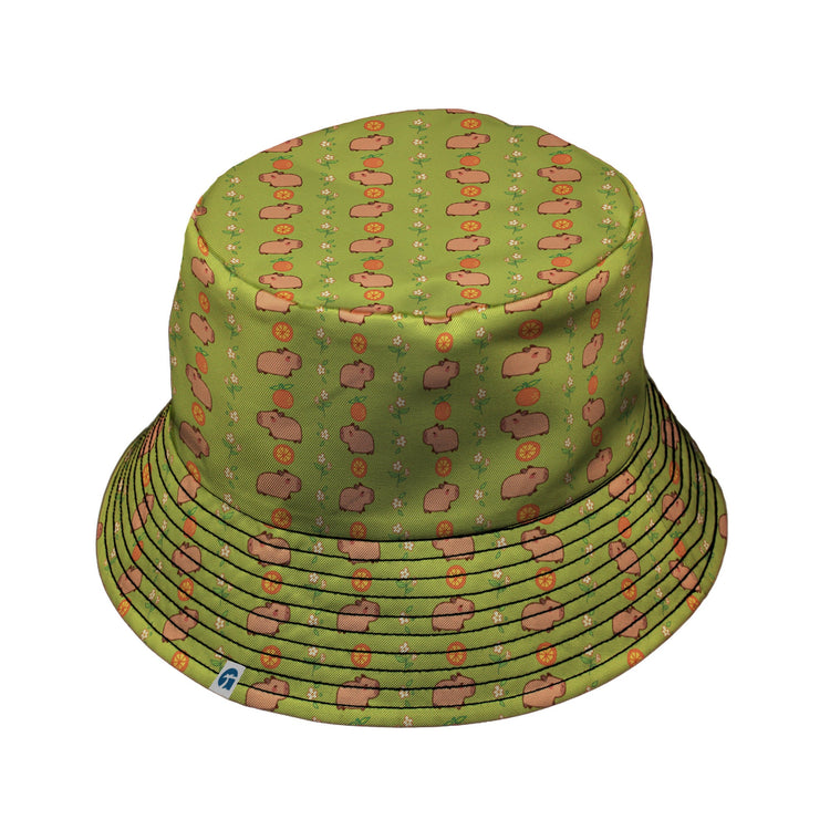 Capybaras Bucket Hat Geek Nerd animal patterns Design by Ardi Tong lx - B