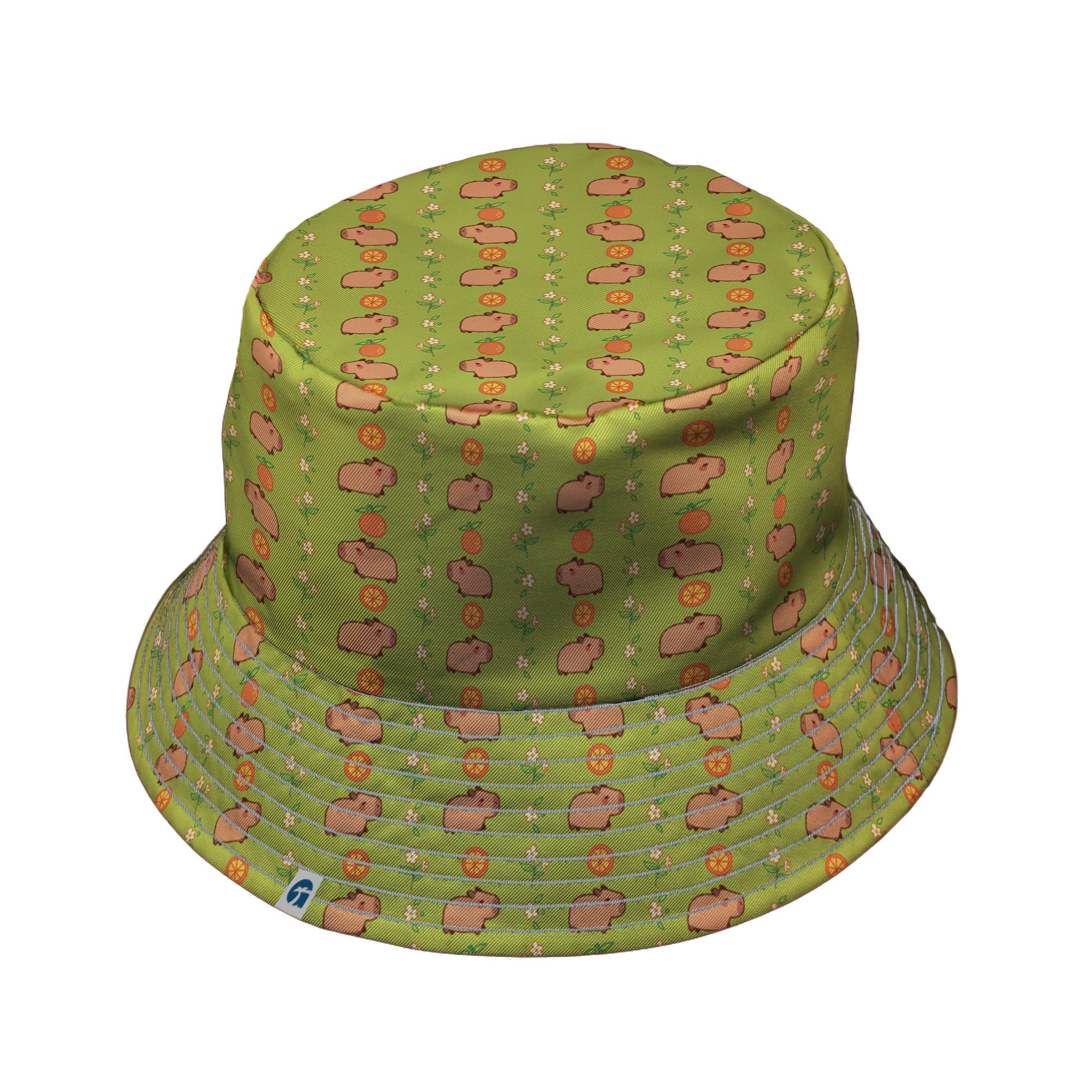 Capybaras Bucket Hat Geek Nerd animal patterns Design by Ardi Tong lx - B