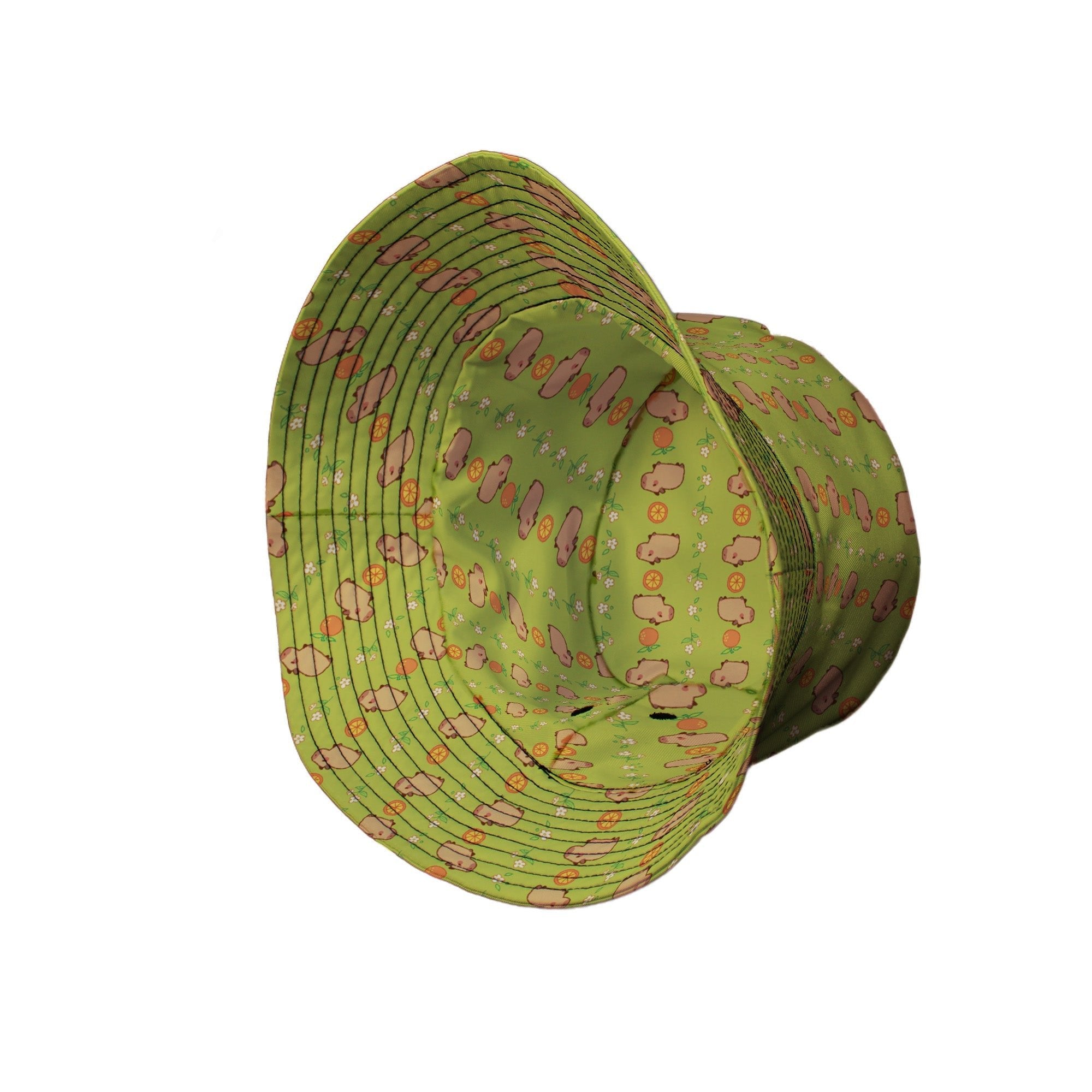 Capybaras Bucket Hat Geek Nerd animal patterns Design by Ardi Tong lx - B