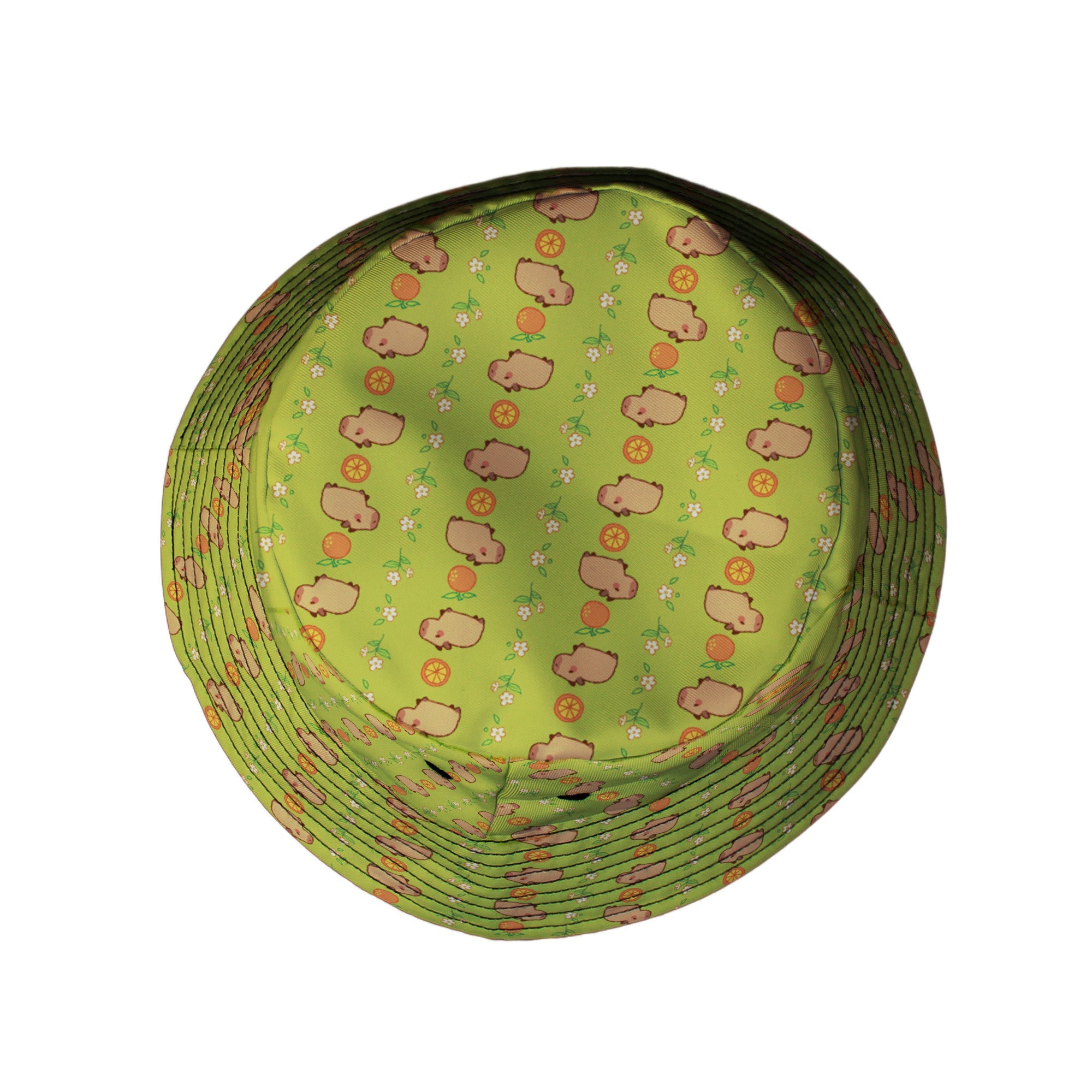 Capybaras Bucket Hat Geek Nerd animal patterns Design by Ardi Tong lx - B