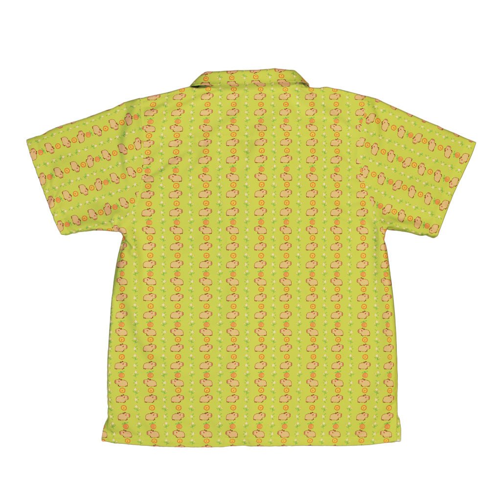 Capybaras Youth Hawaiian Shirt Geek Nerd animal patterns Design by Ardi Tong q225