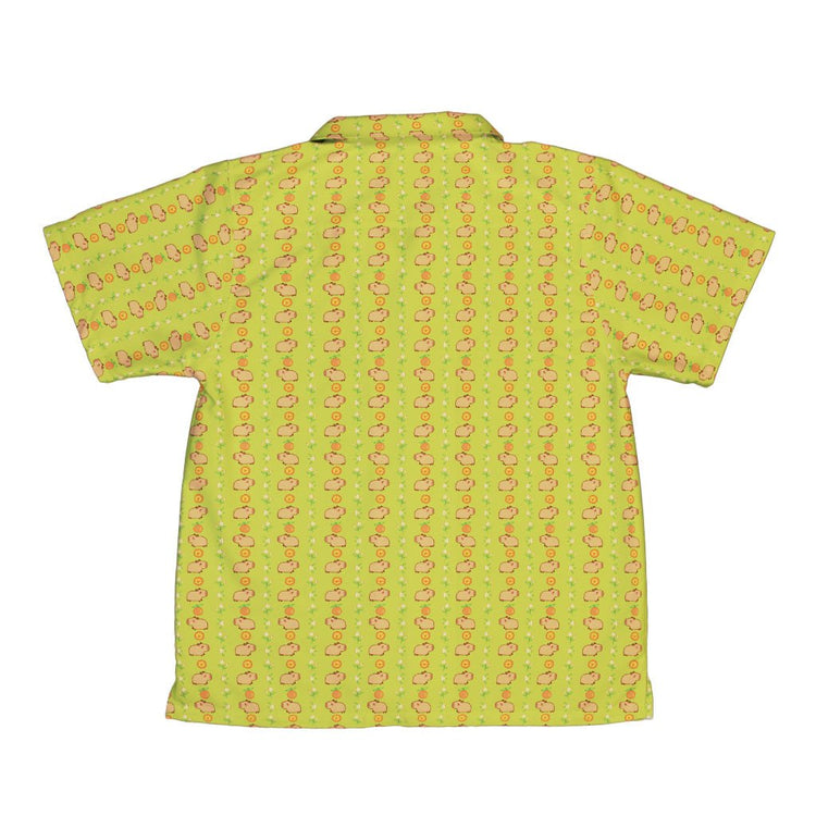 Capybaras Youth Hawaiian Shirt Geek Nerd animal patterns Design by Ardi Tong q225