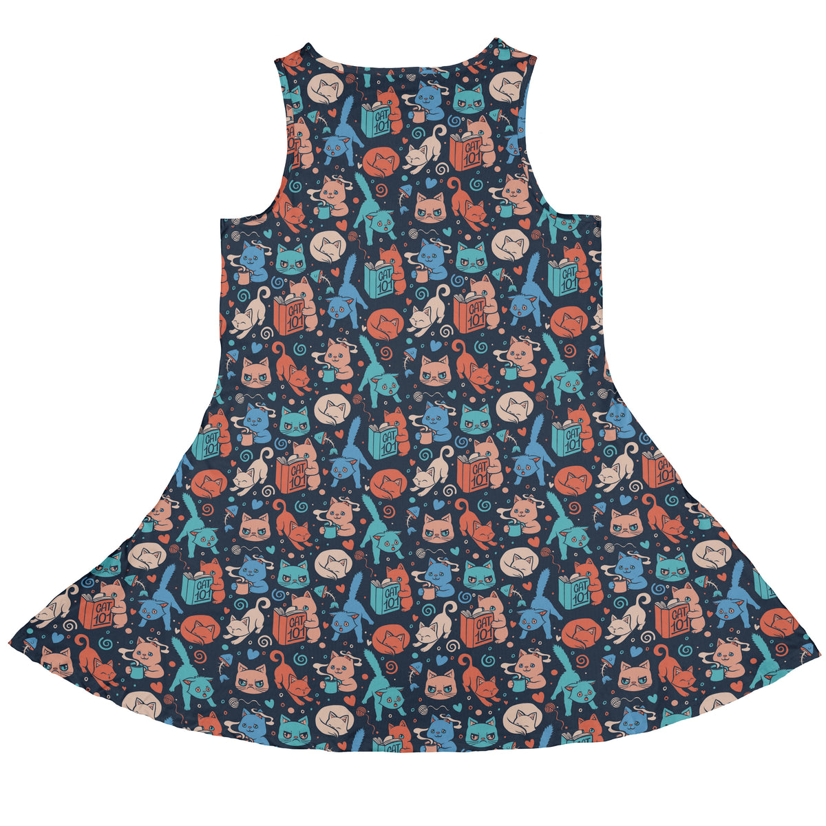 Cat 101 Sleeveless Dress back