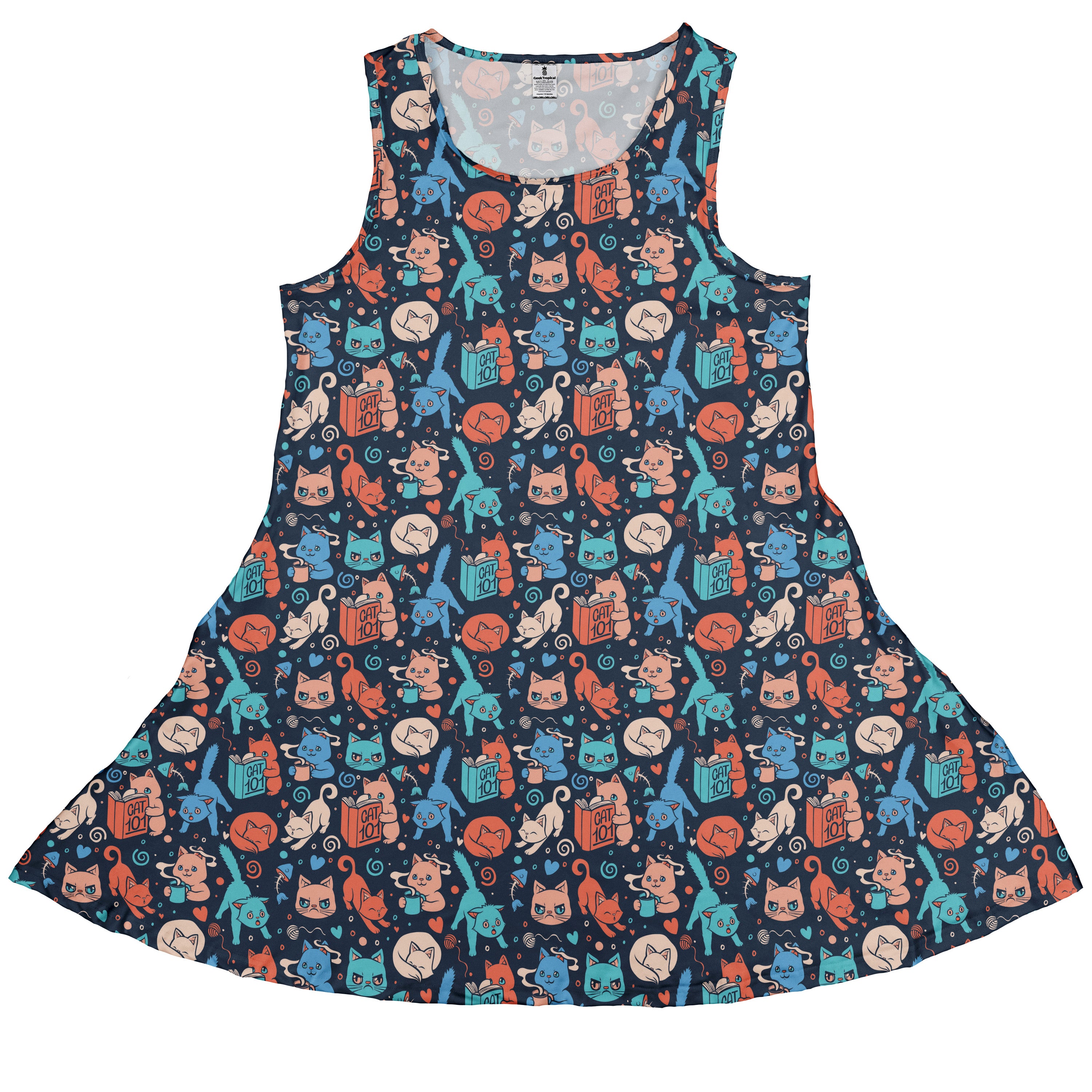 Cat 101 Sleeveless Dress front