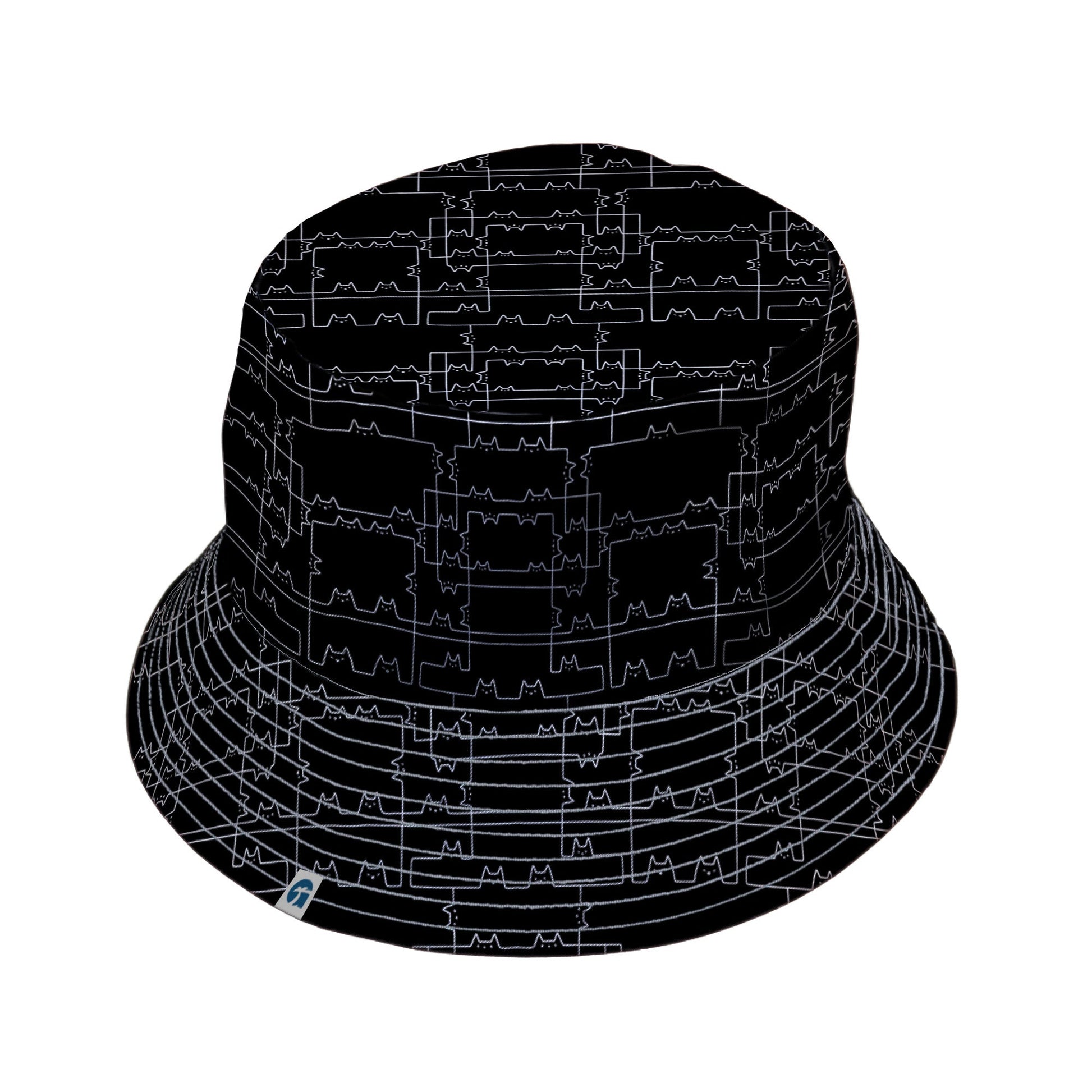 Cat Geometric Cubism Bucket Hat Geek Nerd 0925 Animal Patterns Design by Tobe Fonseca