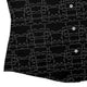 Cat Geometric Cubism Curvy Button Up Shirt Geek Nerd 0925 All Adult Button Up Shirts Animal Patterns
