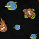 Cat Meteor Shower Space Long Sleeve Button Up Shirt Geek Nerd adult sizing Animal Patterns Design by Tobe Fonseca