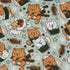 Cat Sushi Long Sleeve Button Up Shirt pocket