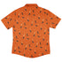 Cat and Moon Pumpkin Button Up Shirt Back