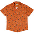 Cat and Moon Pumpkin Button Up Shirt Hawaiian Front